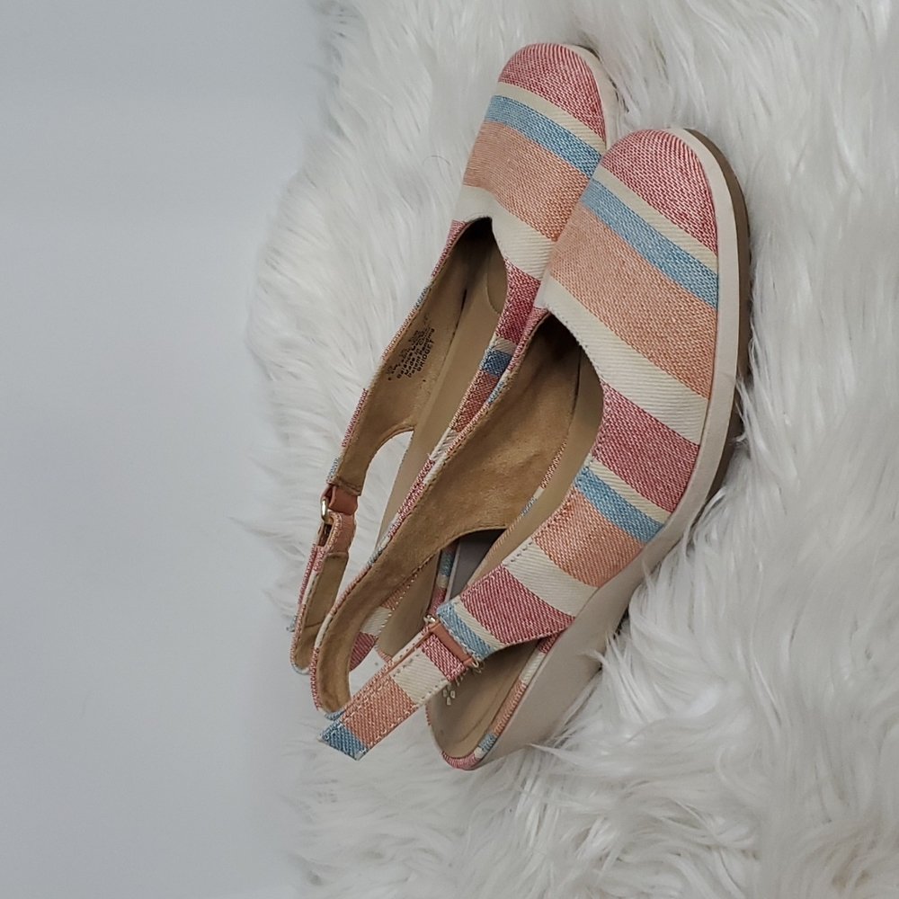 🐞aturalizer N5 Comfort Striped Sling Back Size 6.5